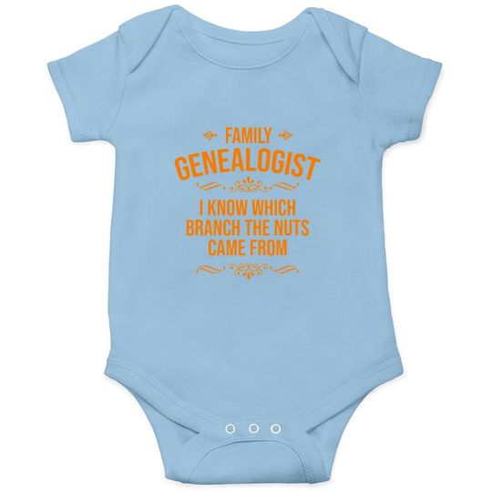 Funny Genealogy Gift | Cute History Genealogist Baby Bodysuit