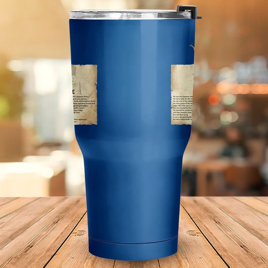 Edgar Allan Poe Tumbler 30 Oz