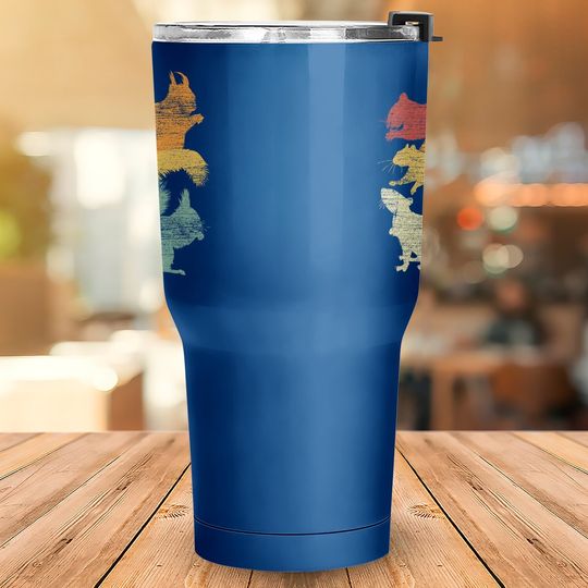 Squirrel Retro Forest Tumbler 30 Oz