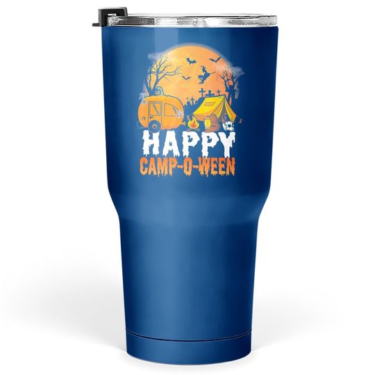 Camping Happy Camp-o-ween Tumbler 30 Oz