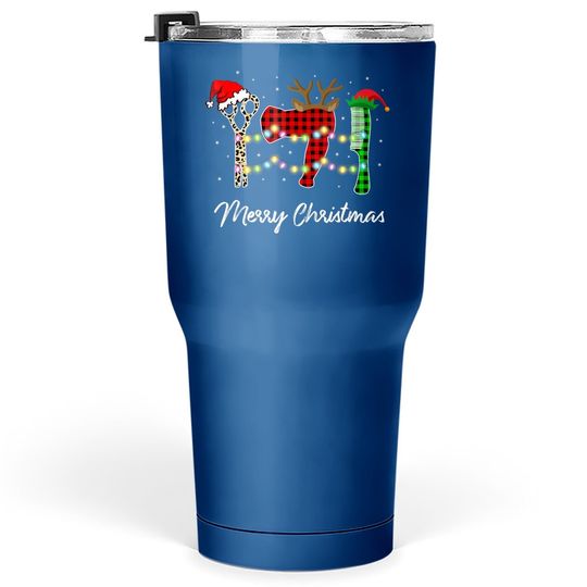 Discover Merry Christmas Hairstylist Red Plaid Tumbler 30 Oz