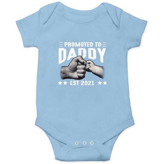 Discover Expecting New Dad Gifts Soon To Be Promoted To Daddy 2021 Baby Bodysuit