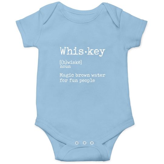 Whiskey Definition Magic Brown Water For Fun People Baby Bodysuit Baby Bodysuit