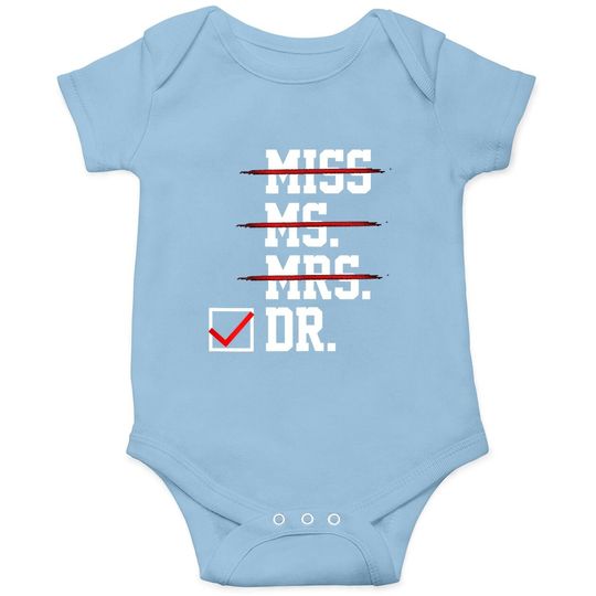 Doctor Gifts For For Her Female Phd Graduation Gift Baby Bodysuit