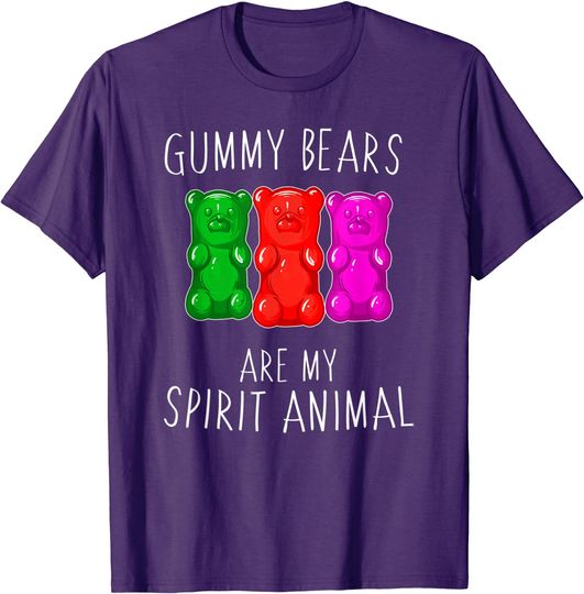 Discover Gummy Bear T-Shirt GUMMY BEARS ARE MY SPIRIT ANIMAL