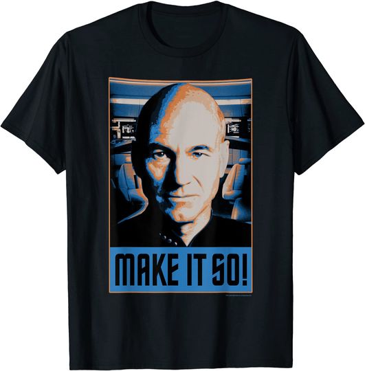 Star Trek Next Generation Picard Make Is So Graphic T-Shirt