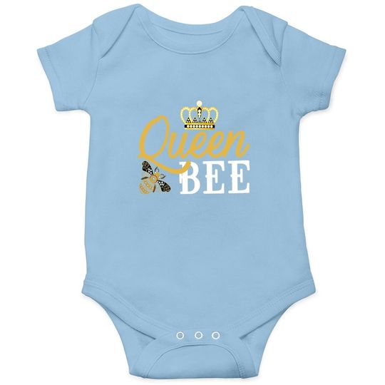 Queen Bee Crown Baby Bodysuit Cute Gift For Woman Beekeeper Baby Bodysuit