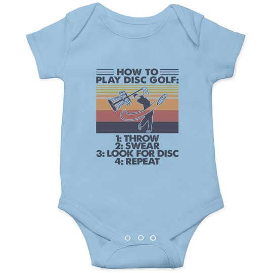 Disc Golf Tee Baby Bodysuit For Funny Disc Golf Baby Bodysuit Baby Bodysuit