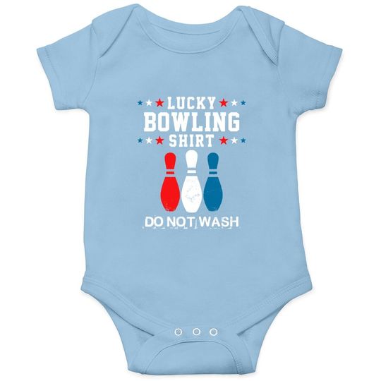 Lucky Bowling Gift Baby Bodysuit For Husband Dad Or Boys
