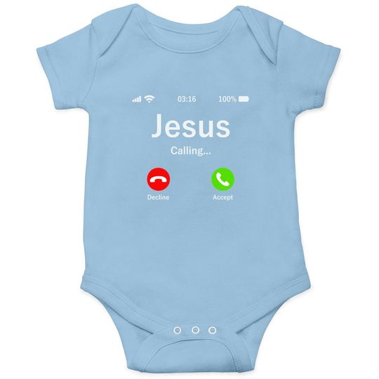Jesus Is Calling - Christian Baby Bodysuit