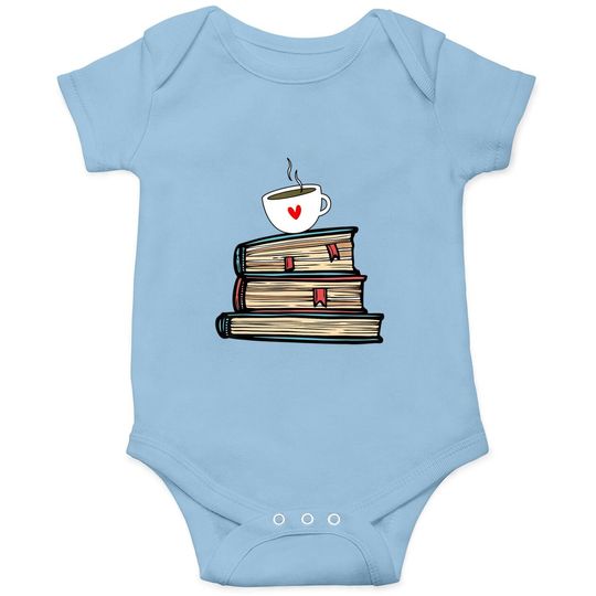 Tea Cup Book Lovers Gifts Book Baby Bodysuit Cute Book Reader Baby Bodysuit Baby Bodysuit
