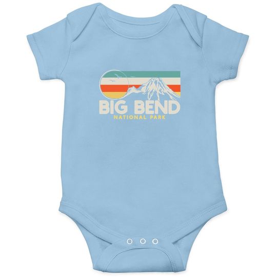 Big Bend National Park Retro Baby Bodysuit