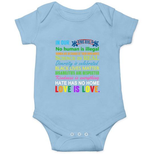Science Is Real Black Lives Matter Baby Bodysuit Gay Pride Kindness Baby Bodysuit