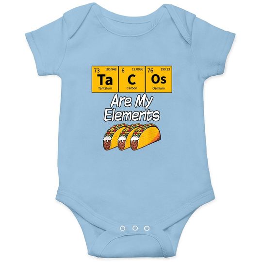 Taco Funny Chemistry Meme Quote Periodic Table Science Gift Baby Bodysuit