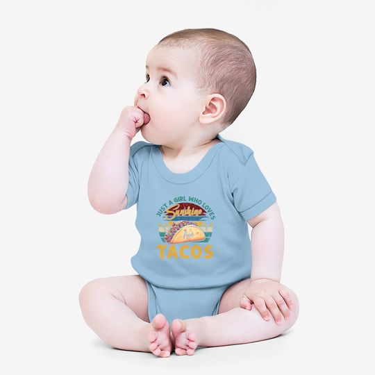Graphic 365 Taco Tee Just A Girl Who Loves Sunshine & Tacos Baby Bodysuit