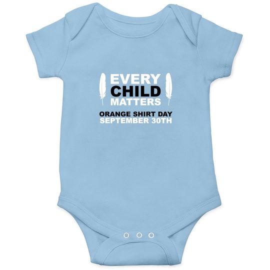 Youth's Baby Bodysuit Every Child Matters Orange Baby Bodysuit Day September 30th