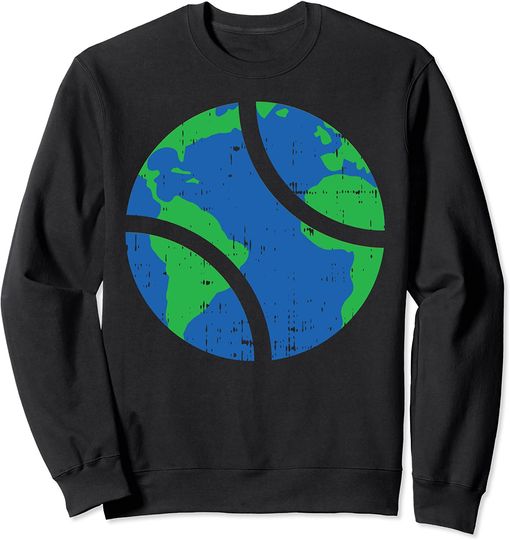 Tennis Ball Earth Day 2020 Sport Lover Player Coach Fan Gift Sweatshirt