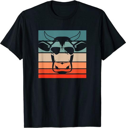 Cow Retro Style Vintage T-Shirt