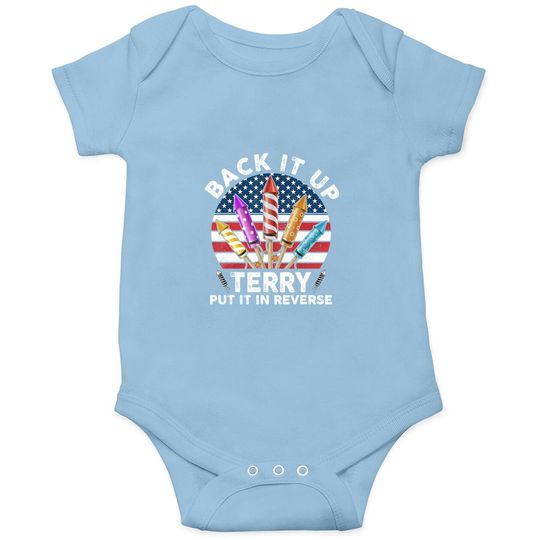 Back Up Terry Put It In Reverse 4th Of July Vintage Baby Bodysuit