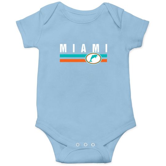 Miami Baby Bodysuit Retro Dolphin