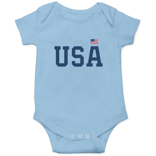Usa Baby Bodysuit Patriotic American Flag 4th Of July Baby Bodysuit