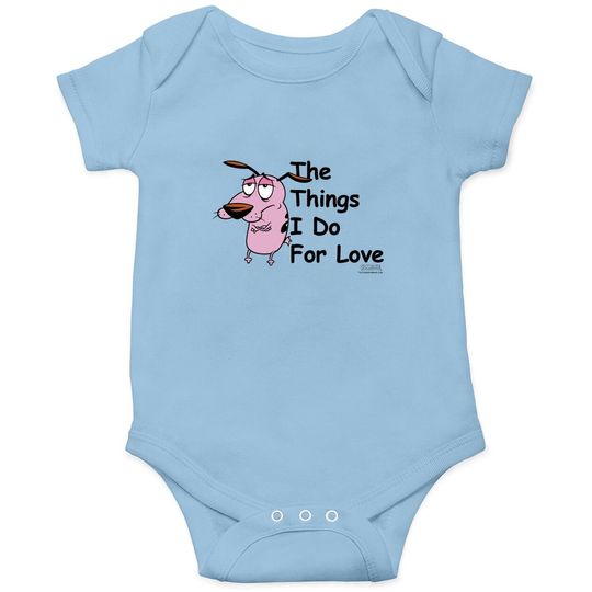 Courage The Cowardly Dog For Love Baby Bodysuit