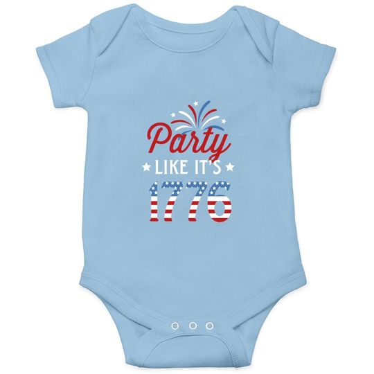 Instant Message Party Like Its 1776 - Short Sleeve Graphic Baby Bodysuit