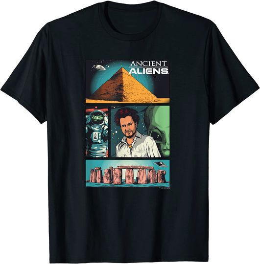 Ancient Aliens Comic Page T-Shirt