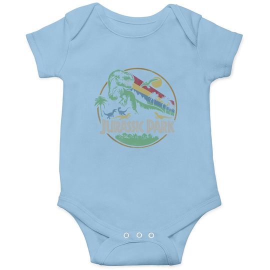 Retro Jurassic Park Darken  baby Bodysuit