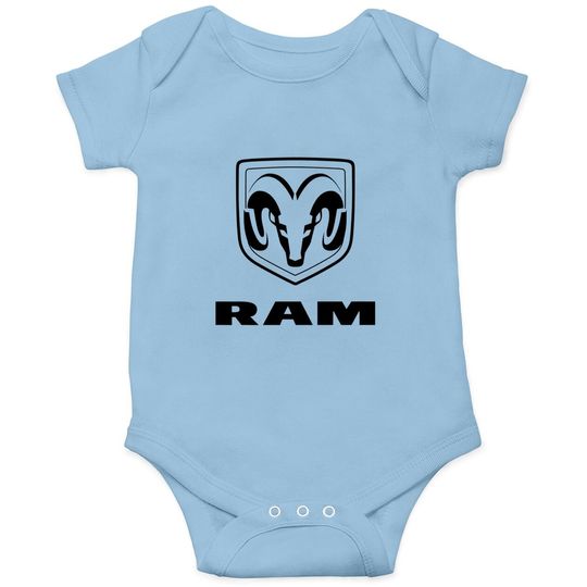 Ram Trucks Black Logo Baby Bodysuit