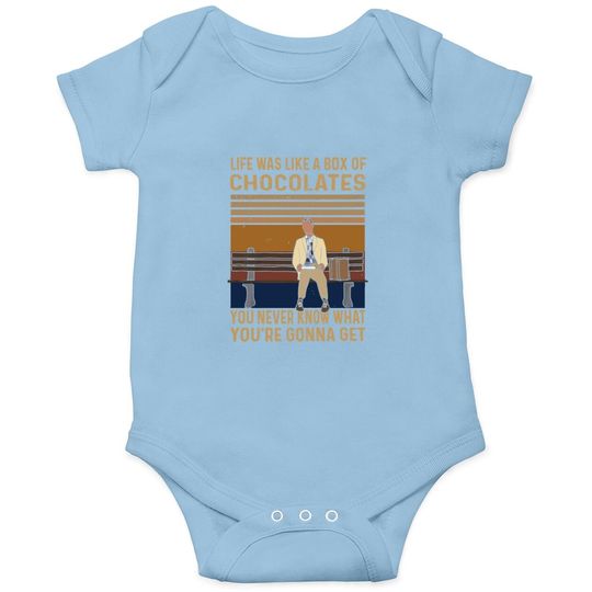 Forrest Gump Life Was Like A Box Of Chocolates Baby Bodysuit