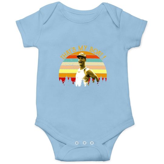 Nirvan Forrest Gump That's My Boat Baby Bodysuit