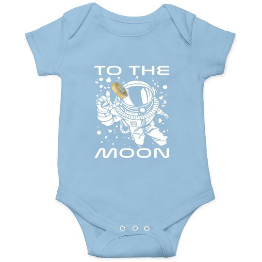 Bitcoin To The Moon Cryptocurrency Stock Market Eth Btc Baby Bodysuit