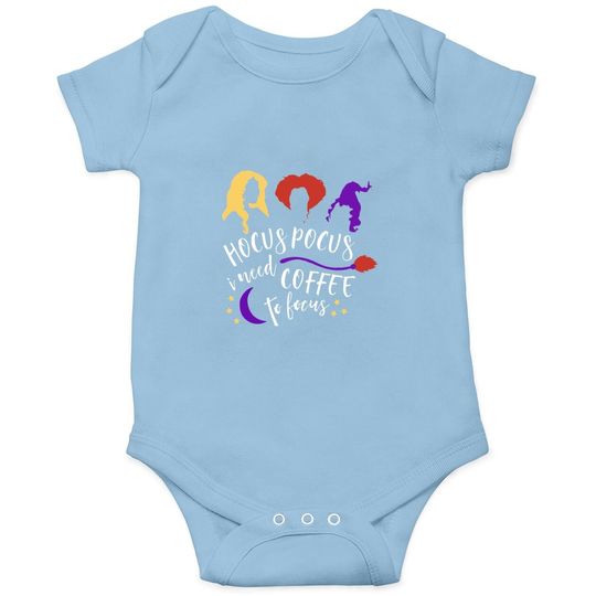 Hocus Pocus Halloween Casual Short Sleeve Baby Bodysuit