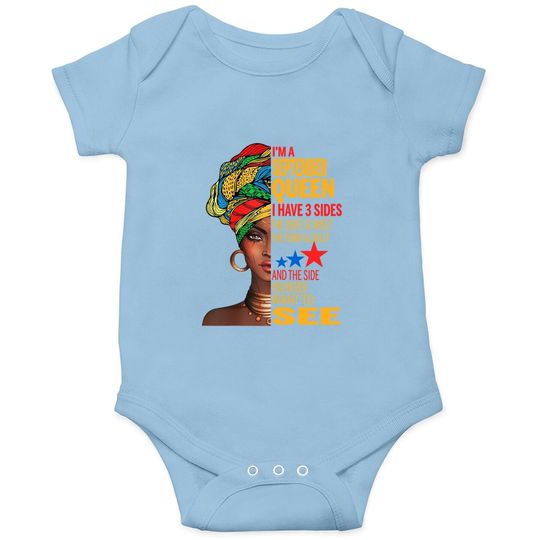 Discover September Queen I Have 3 Sides Quite Sweet Happy Birthday Baby Bodysuit