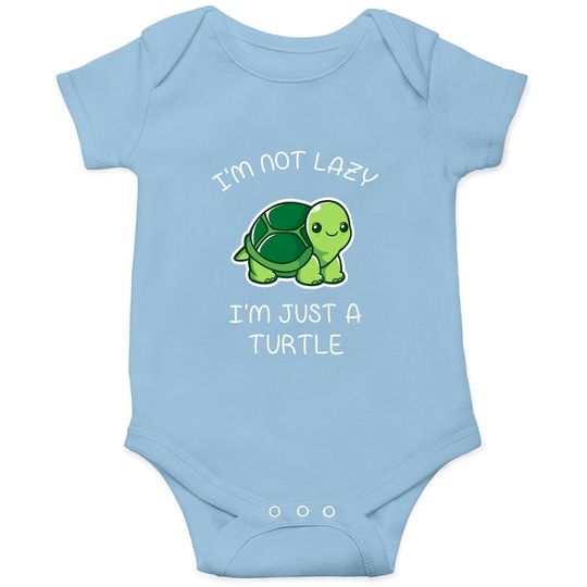 Turtle Lazy Turtle Baby Bodysuit