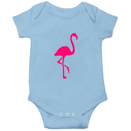 Pink Flamingo Baby Bodysuit