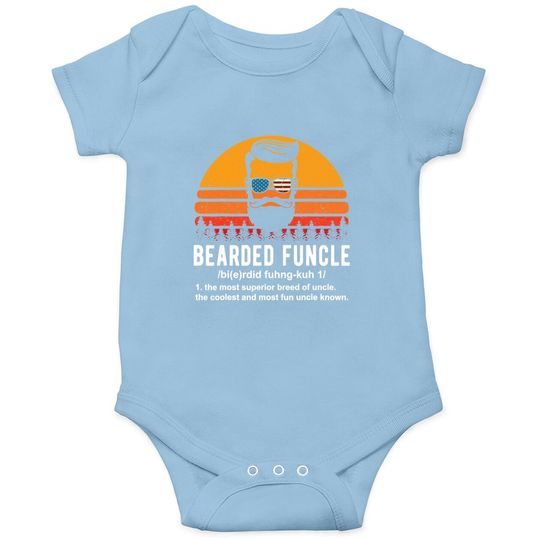 Bearded Funcle Definition Baby Bodysuit