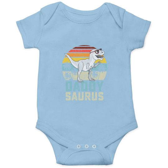 Daddysaurus T Rex Dinosaur Daddy Saurus Baby Bodysuit