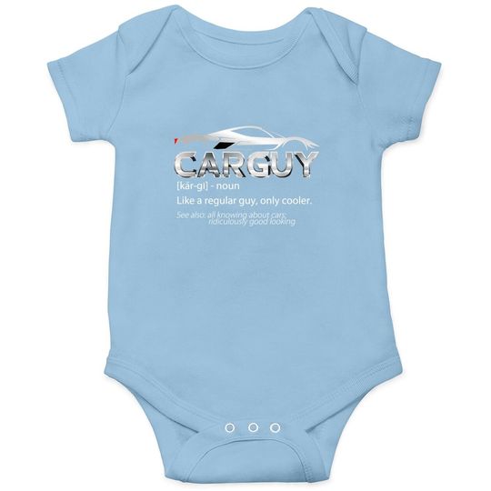 Car Guy Sport Car Mechanic Baby Bodysuit