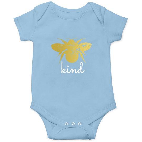 Vintage Be Kind - Bumblebee Bee Kind Kindness Baby Bodysuit