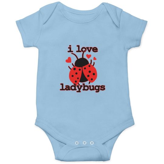 I Love Ladybugs Bugs Biologist Insects Baby Bodysuit