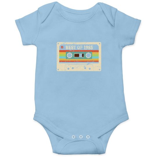 Best Of 1985 Vintage Cassette 36th Birthday Baby Bodysuit