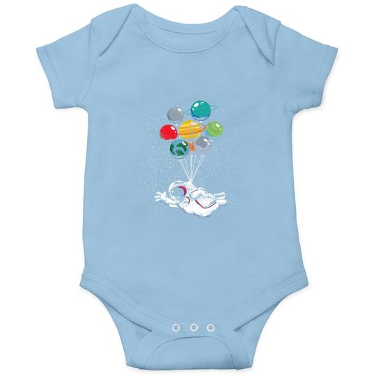 Space Travel Astronaut Planets Balloons Space Science Baby Bodysuit