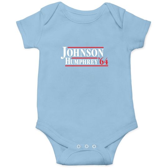 President Lyndon B Johnson 1964 - Retro Baby Bodysuit