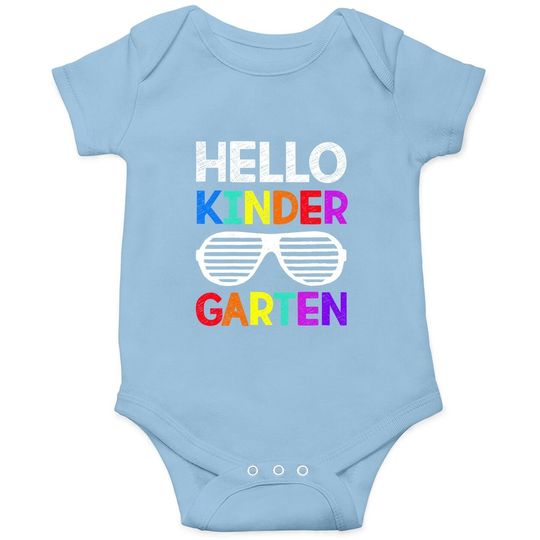 Hello Kindergarten Back To School Teacher Student Baby Bodysuit