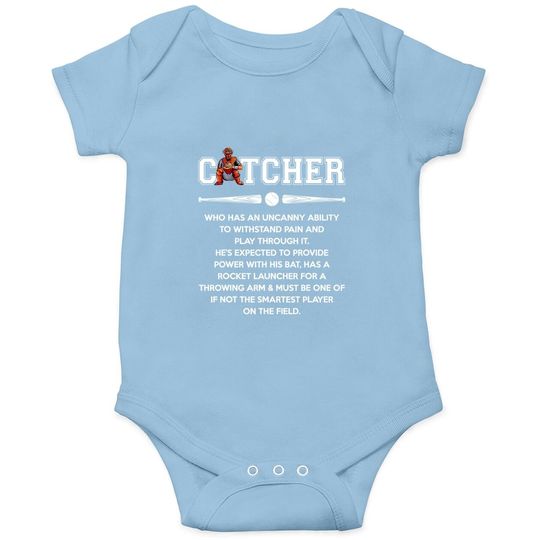 Baseball Lover - Catcher Definition Baby Bodysuit