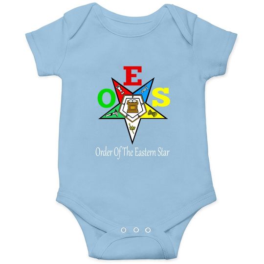 Oes Order Of The Eastern Star Logo Symbol Baby Bodysuit