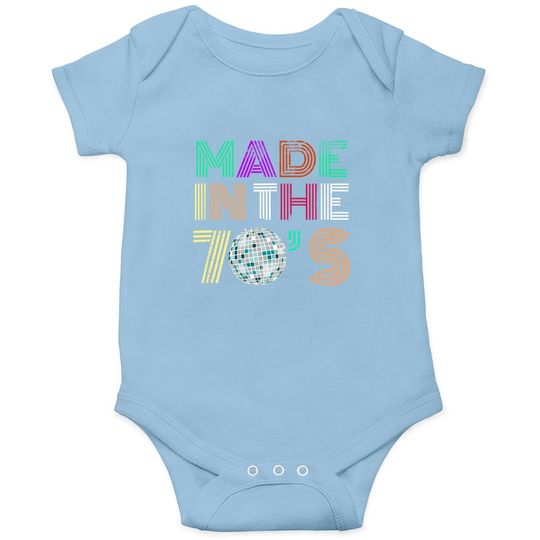 Made In The 70s Seventies Retro Distressed Baby Bodysuit