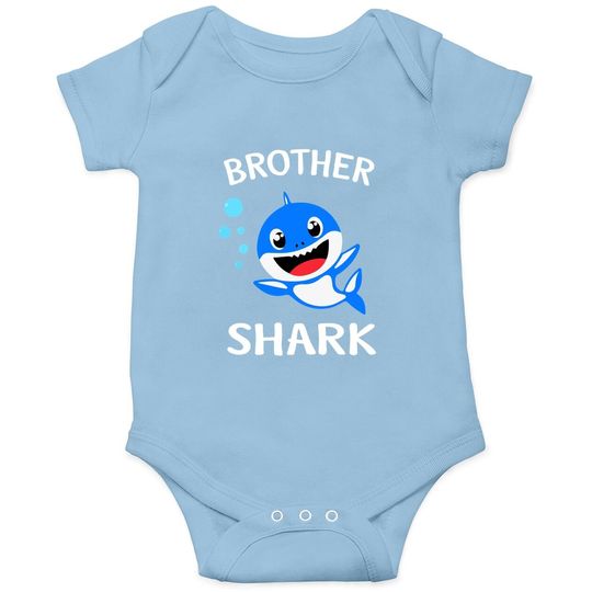 Brother Shark Gift - Cute Baby Shark Design Family Set Baby Bodysuit